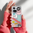Stickers Happiest Person Anti Yellow Case Peach For Nothing Phone 4A Pro 5G