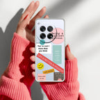 Stickers Happiest Person Anti Yellow Case Peach For OnePlus 12 5G