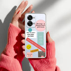 Stickers Happiest Person Anti Yellow Case Peach For OnePlus Nord 2T 5G