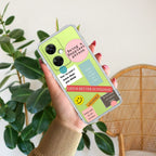 Stickers Happiest Person Transparent Silicon Case Peach For OnePlus - ShopOnCliQ