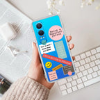 Stickers Happiest Person Anti Yellow Case Peach For OnePlus Nord CE 4 Lite 5G