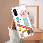 Stickers Happiest Person Transparent Silicon Case Peach For OnePlus - ShopOnCliQ