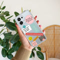 Stickers Happiest Person Anti Yellow Case Peach For Oppo F31 5G