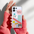 Stickers Happiest Person Anti Yellow Case Peach For Oppo K13 5G