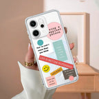 Stickers Happiest Person Anti Yellow Case Peach For OPPO Reno 14 Pro 5G