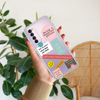Stickers Happiest Person Anti Yellow Case Peach For Oppo Reno 4 Pro