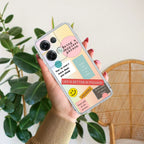 Stickers Happiest Person Anti Yellow Case Peach For Oppo Reno 8 Pro 5G