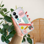 Stickers Happiest Person Anti Yelllow Case Peach For Realme 10 Pro Plus 5G