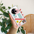 Stickers Happiest Person Transparent Silicon Case Peach For Realme 15 Pro 5G