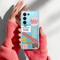 Stickers Happiest Person Anti Yelllow Case Peach For Realme 15X 5G