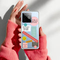 Stickers Happiest Person Transparent Silicon Case Peach For Realme Narzo 70 5G