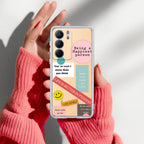 Stickers Happiest Person Anti Yelllow Case Peach For Realme Narzo 80 Lite 5G