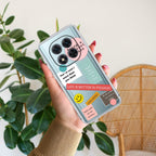Stickers Happiest Person Transparent Silicon Case Peach For Redmi Note 14 Pro Plus 5G