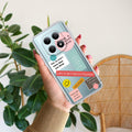 Stickers Happiest Person Transparent Silicon Case Peach For Redmi Note 15 5G