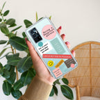 Stickers Happiest Person Anti Yellow Case Peach For Vivo V23E