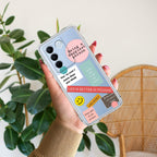 Stickers Happiest Person Anti Yellow Case Peach For Vivo V27 Pro 5G