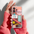 Stickers Happiest Person Anti Yellow Case Peach For Vivo V70 5G