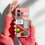 Stickers Happiest Person Anti Yellow Case Peach For Vivo V70 5G