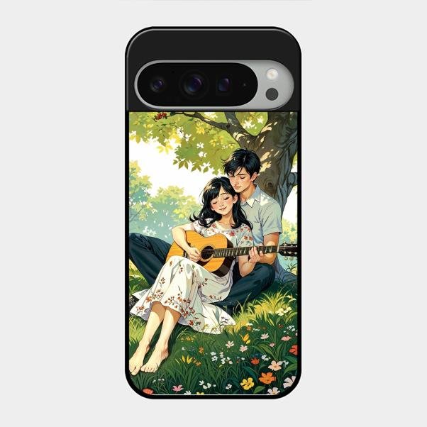 Strings of Love Glass Case Cover For Google Pixel 9 Pro Xl