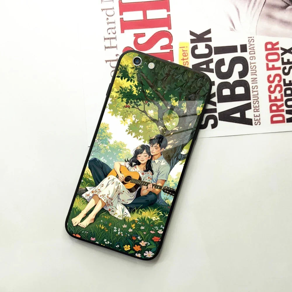 Strings of Love Glass Case Cover For iPhone - ShopOnCliQ