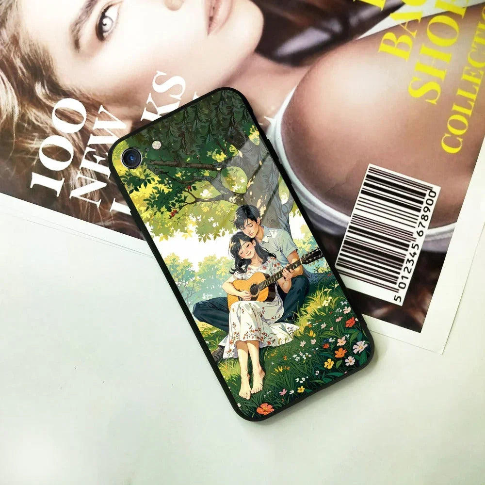 Strings of Love Glass Case Cover For iPhone - ShopOnCliQ