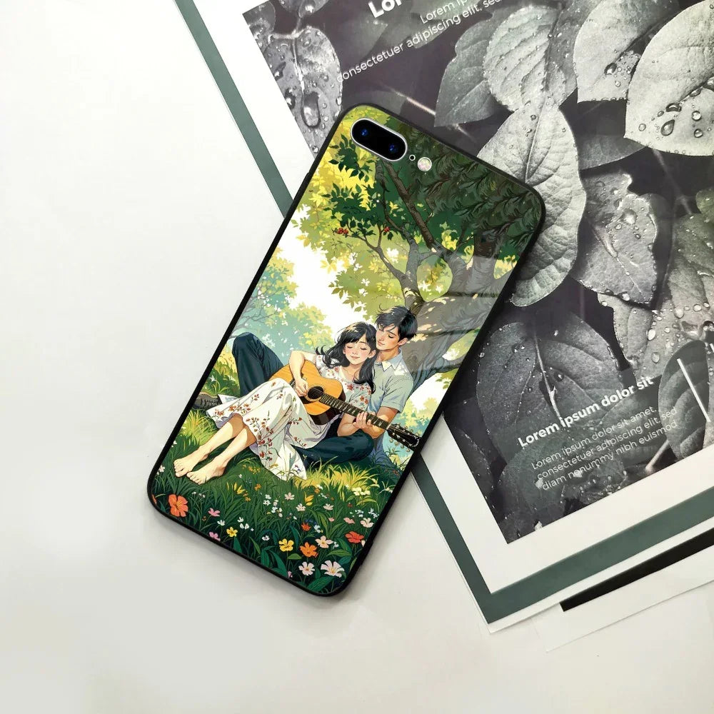 Strings of Love Glass Case Cover For iPhone - ShopOnCliQ