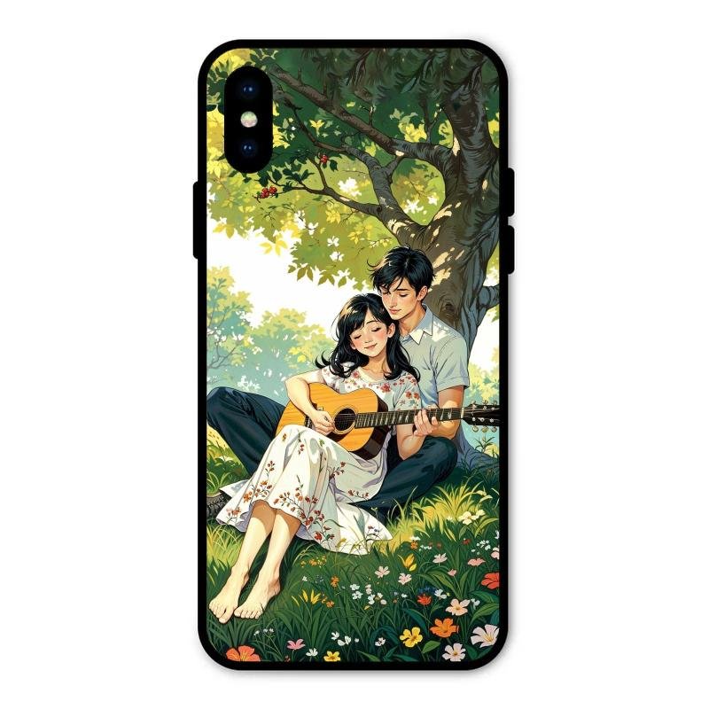 Strings of Love Glass Case Cover For iPhone XS