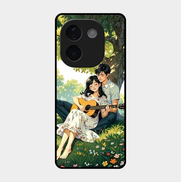 Strings of Love Glass Case Cover For Iqoo Z9S Pro 5G