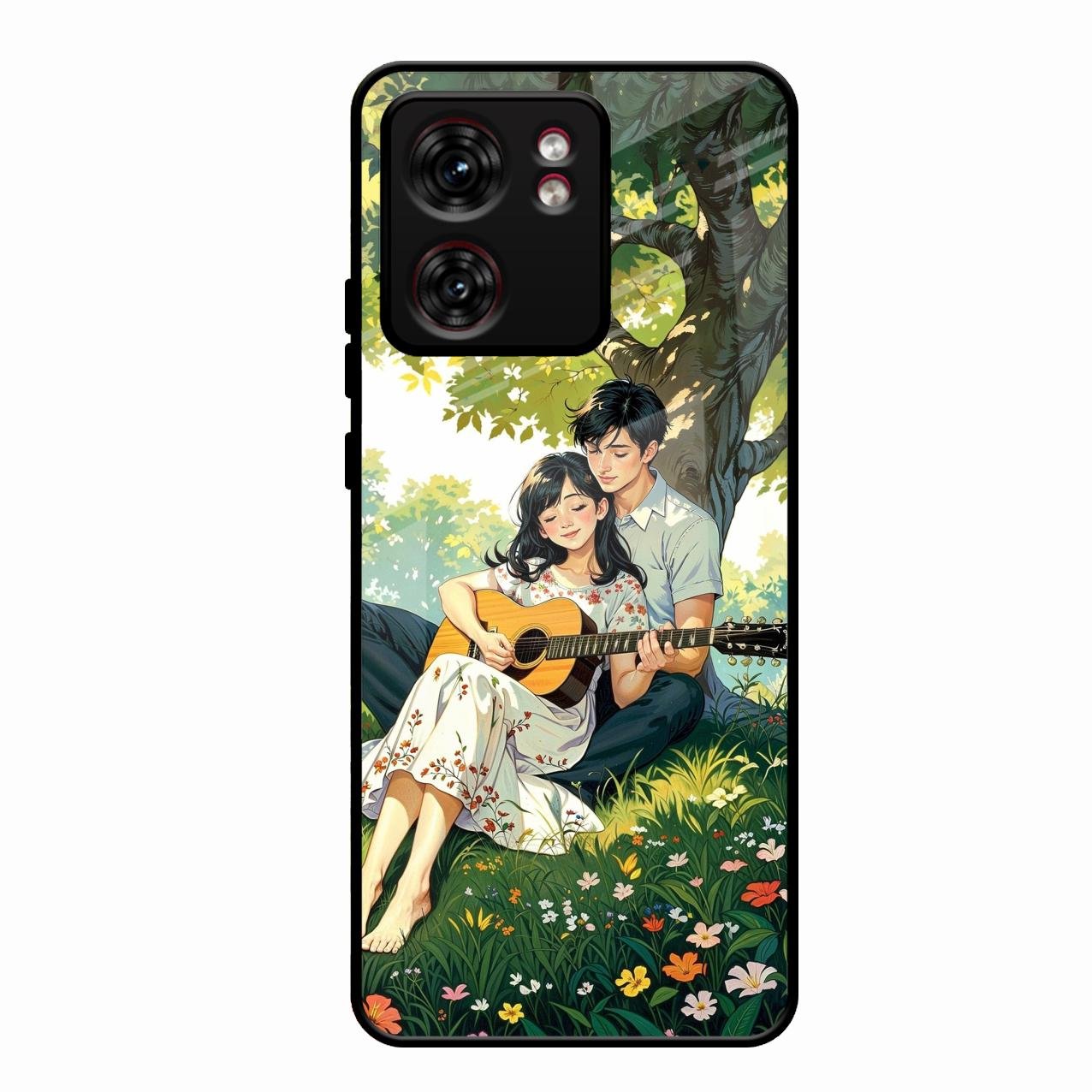 Strings of Love Glass Case Cover For Motorola Edge 40