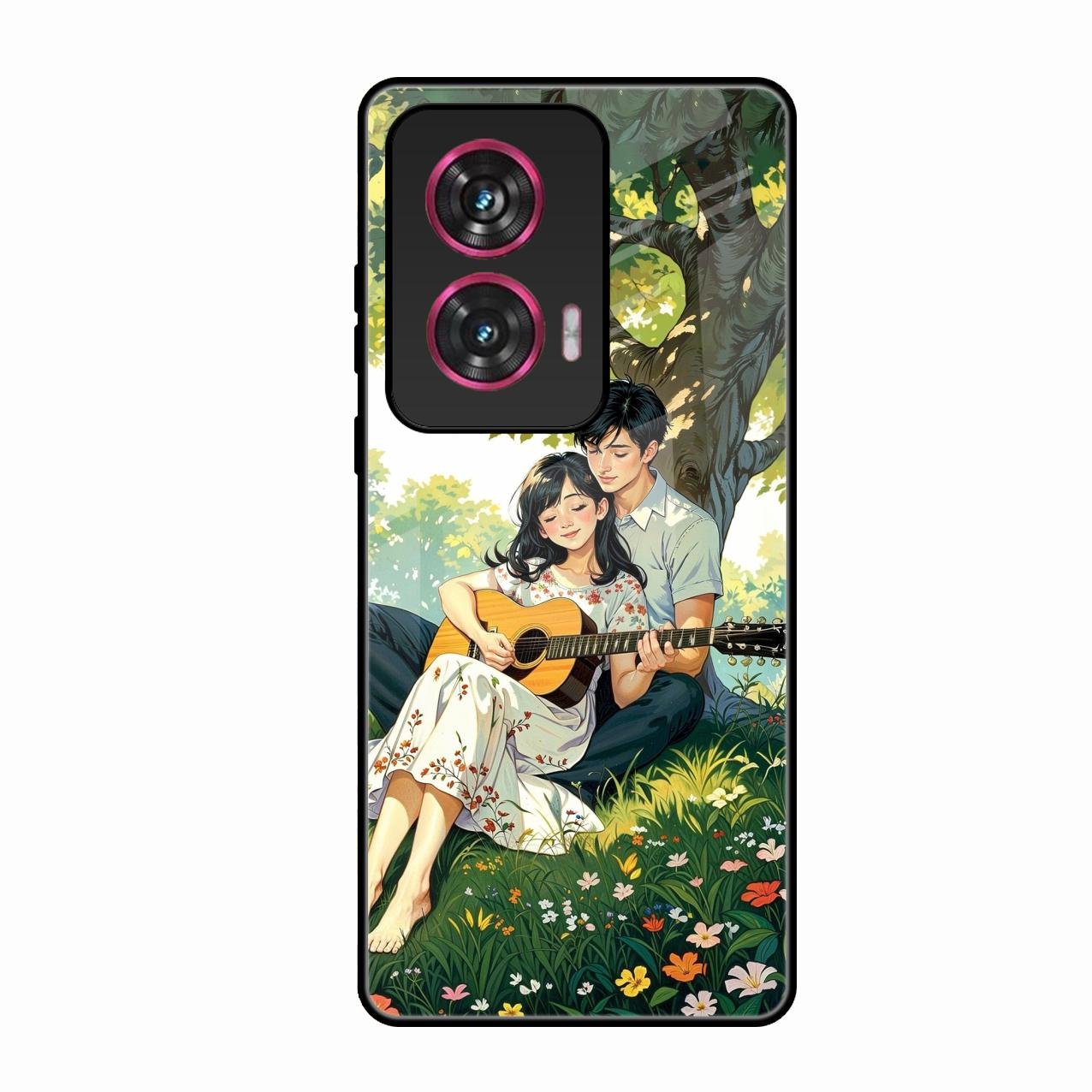 Strings of Love Glass Case Cover For Motorola Edge 50 Fusion 5G