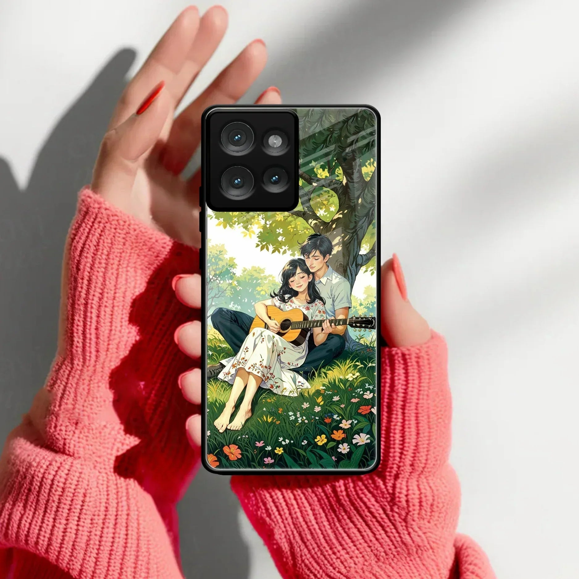 Strings of Love Glass Case Cover For Motorola - ShopOnCliQ