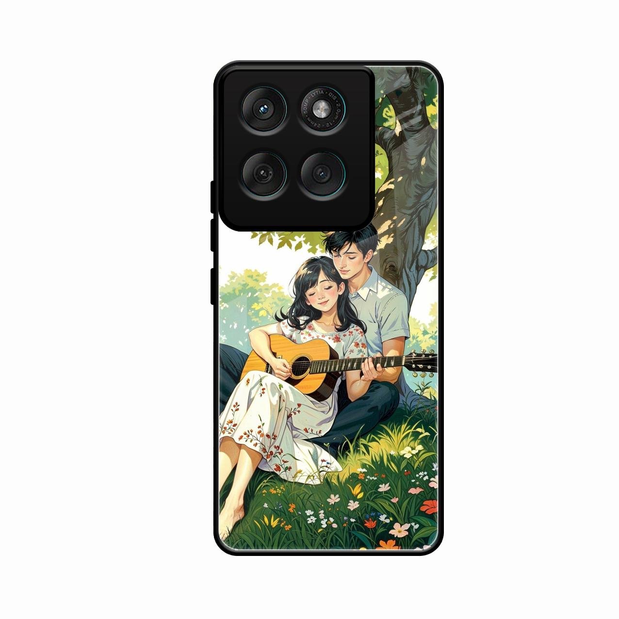 Strings of Love Glass Case Cover For Motorola G67 Power 5G