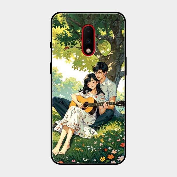 Strings of Love Glass Case Cover For Oneplus 7