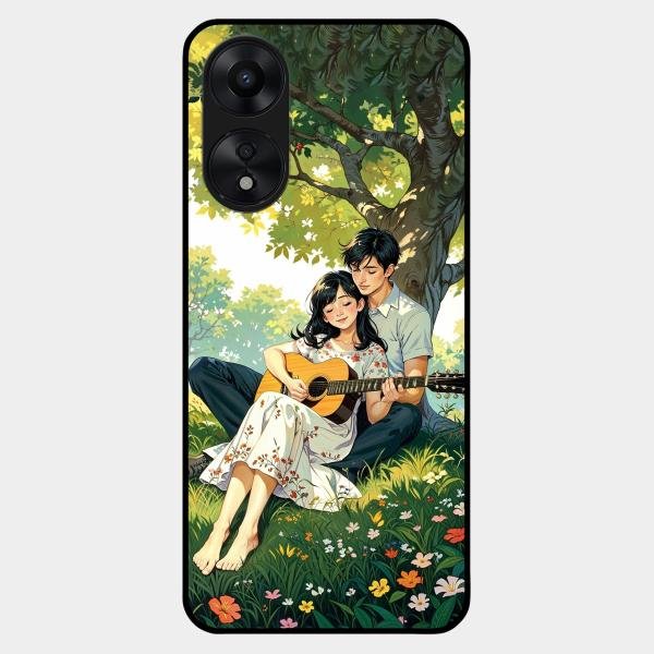 Strings of Love Glass Case Cover For Oppo A78 5G