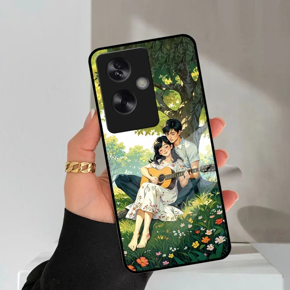 Strings of Love Glass Case Cover For Oppo - ShopOnCliQ