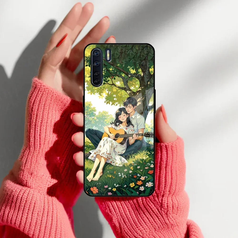 Strings of Love Glass Case Cover For Oppo - ShopOnCliQ