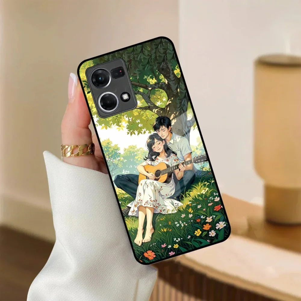 Strings of Love Glass Case Cover For Oppo - ShopOnCliQ