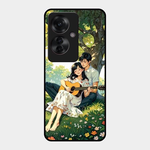 Strings of Love Glass Case Cover For Oppo F25 Pro 5G
