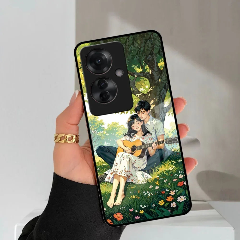 Strings of Love Glass Case Cover For Oppo - ShopOnCliQ