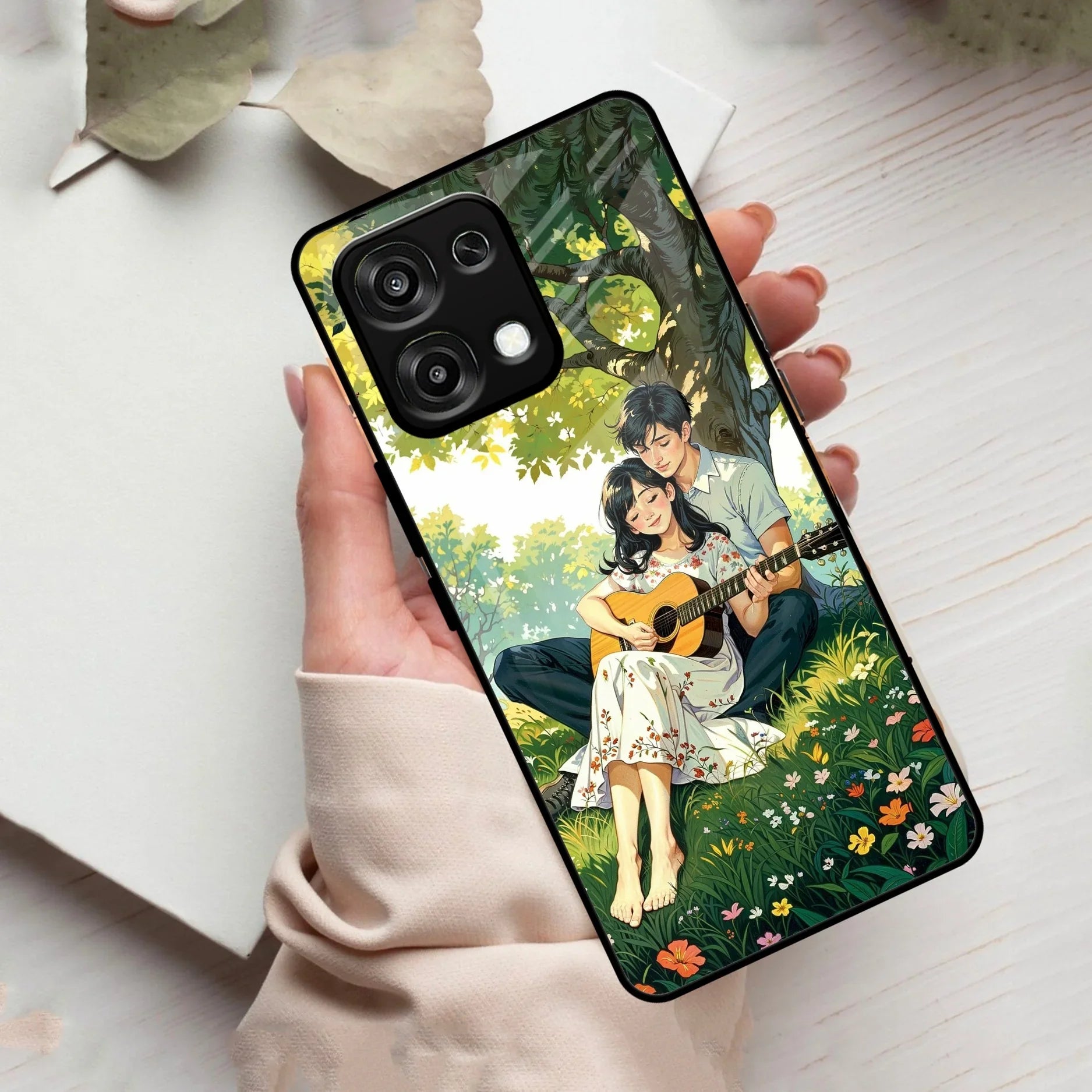 Strings of Love Glass Case Cover For Oppo