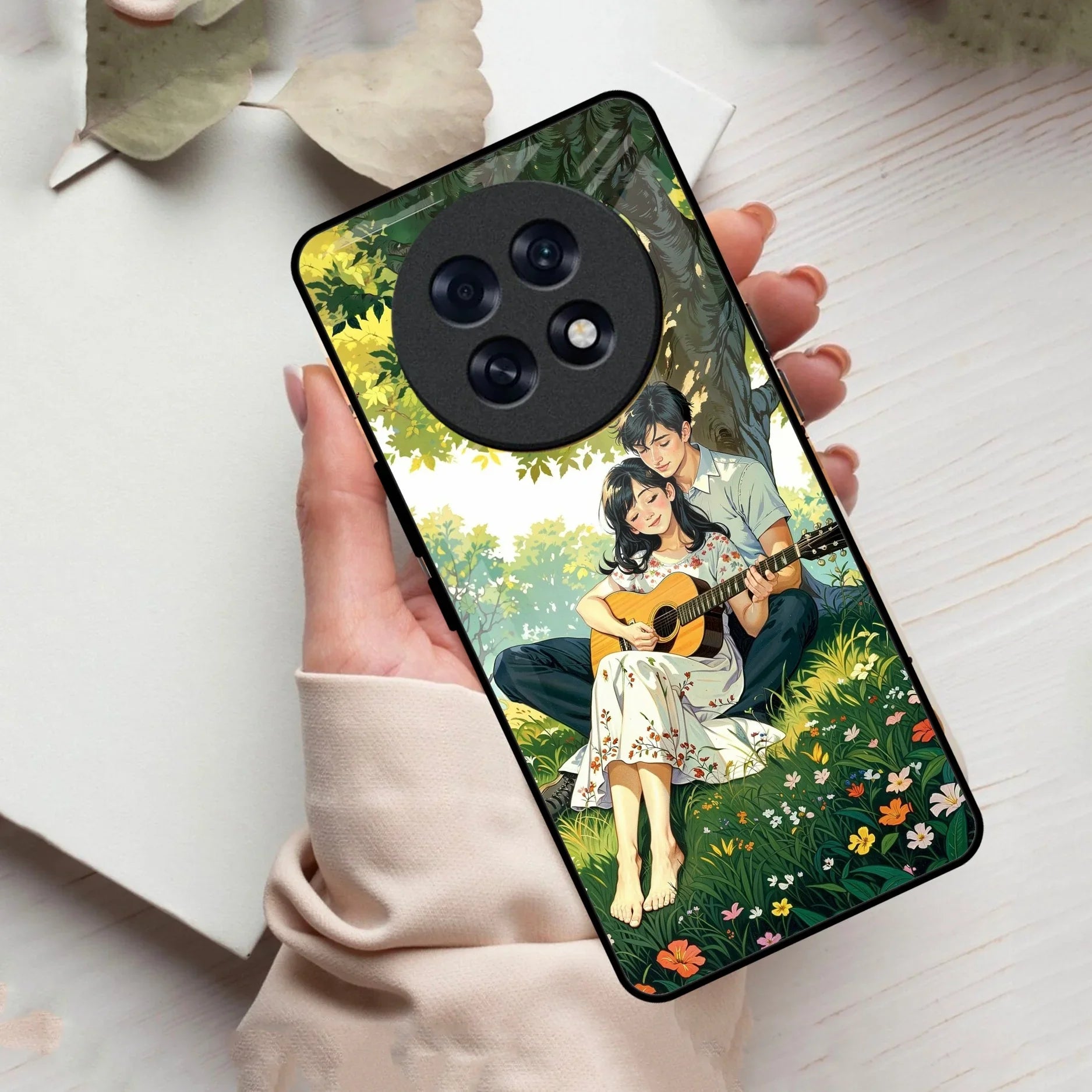 Strings of Love Glass Case Cover For Oppo