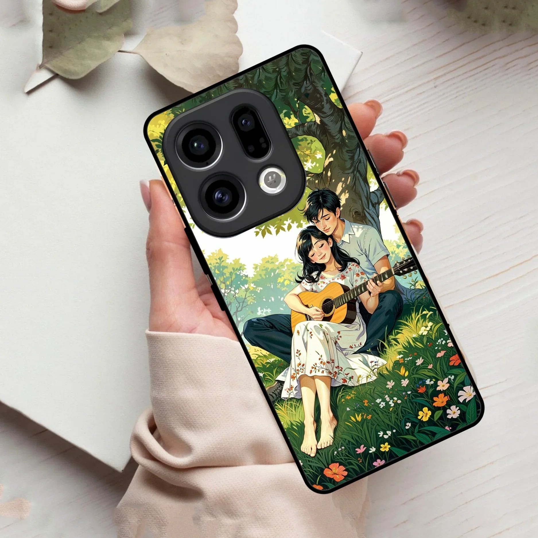 Strings of Love Glass Case Cover For Oppo
