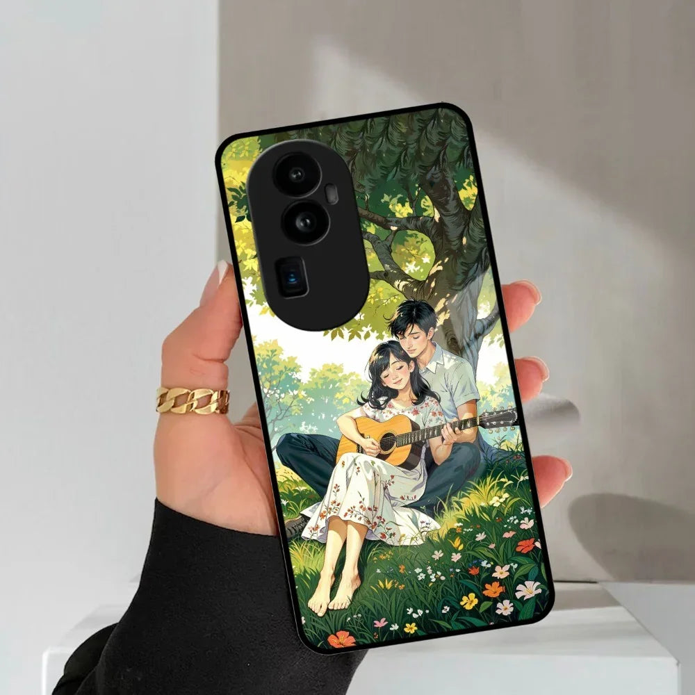 Strings of Love Glass Case Cover For Oppo - ShopOnCliQ