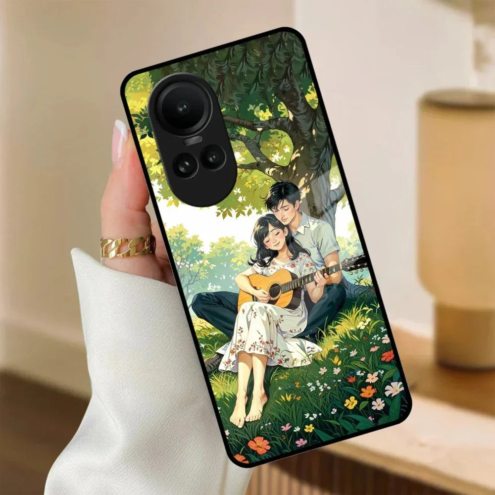 Strings of Love Glass Case Cover For Oppo - ShopOnCliQ