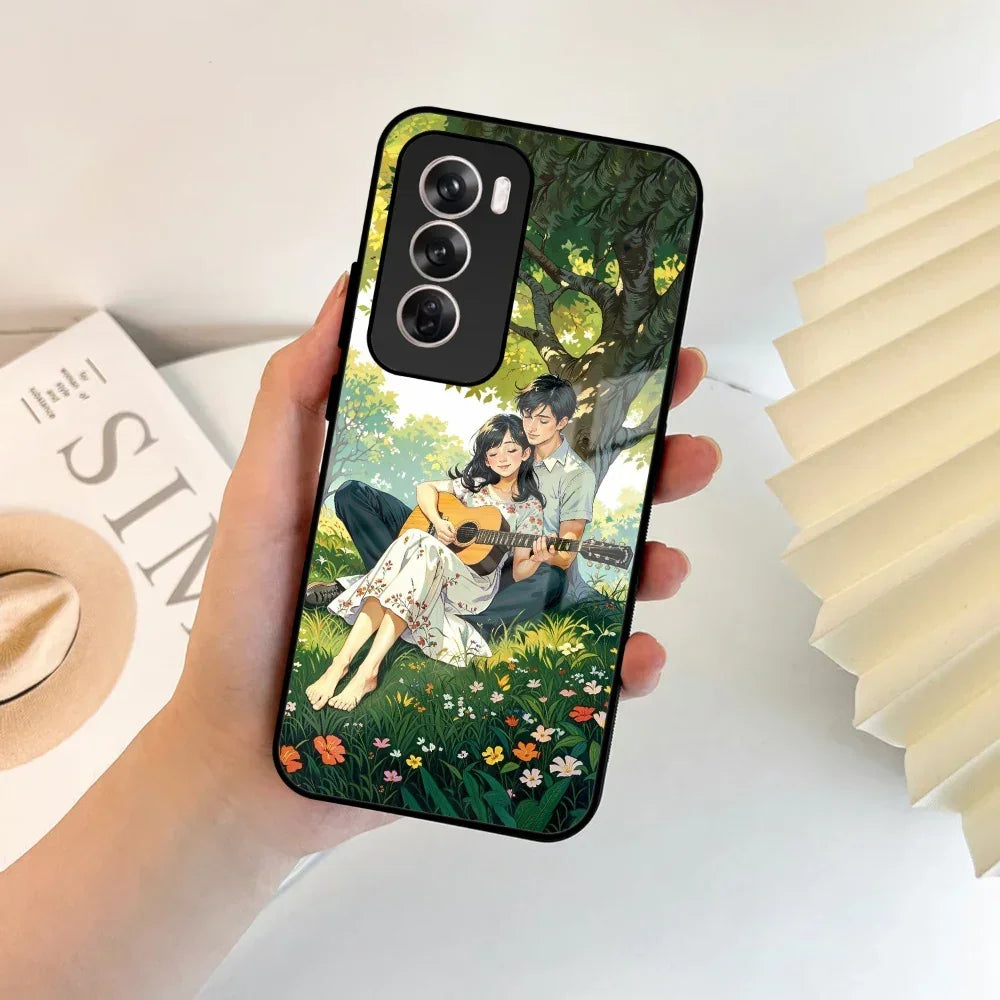 Strings of Love Glass Case Cover For Oppo - ShopOnCliQ