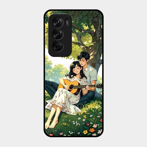 Strings of Love Glass Case Cover For Oppo Reno 12 Pro 5G