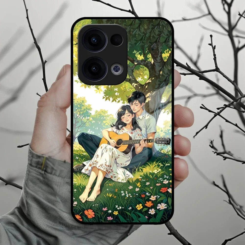 Strings of Love Glass Case Cover For Oppo - ShopOnCliQ