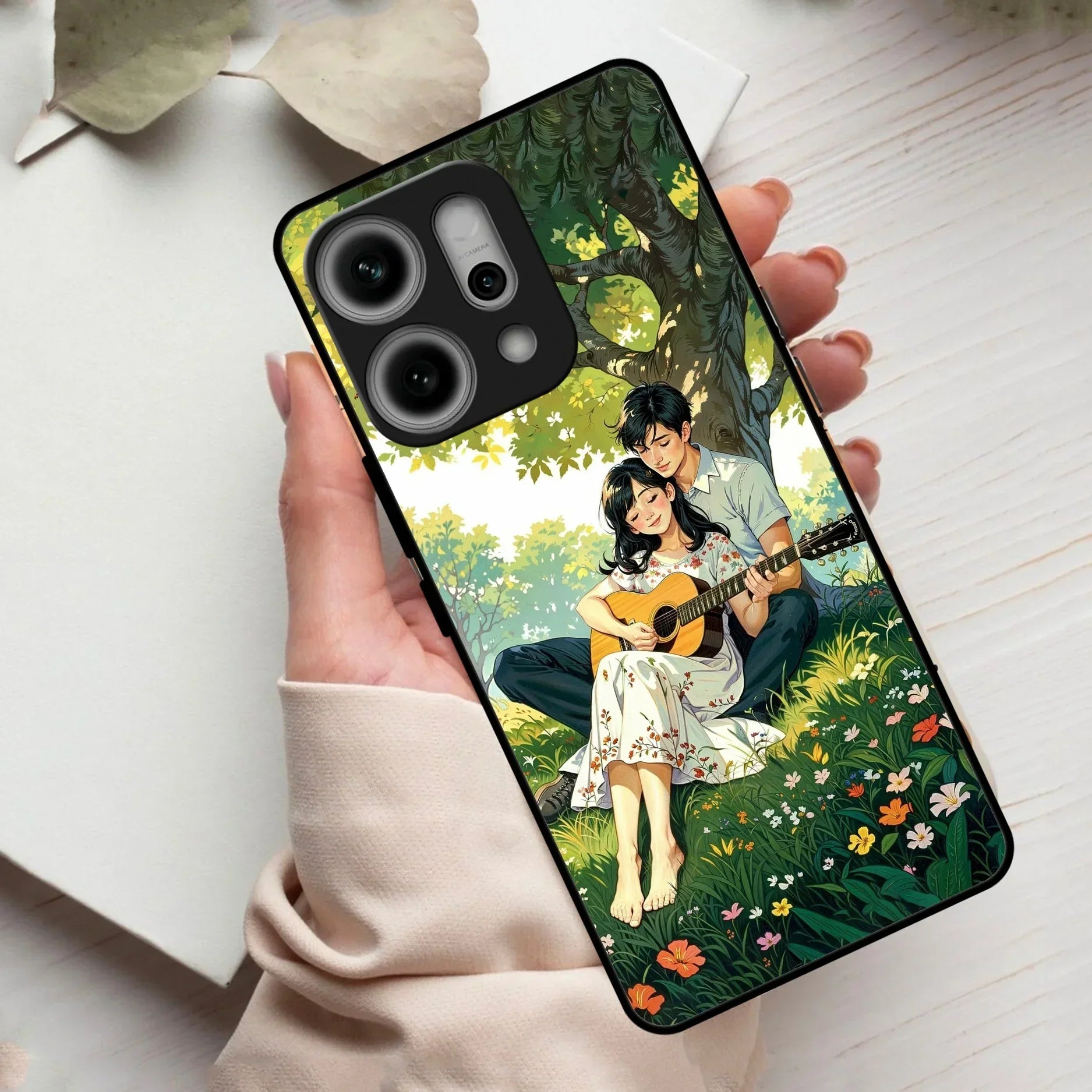 Strings of Love Glass Case Cover For Oppo - ShopOnCliQ