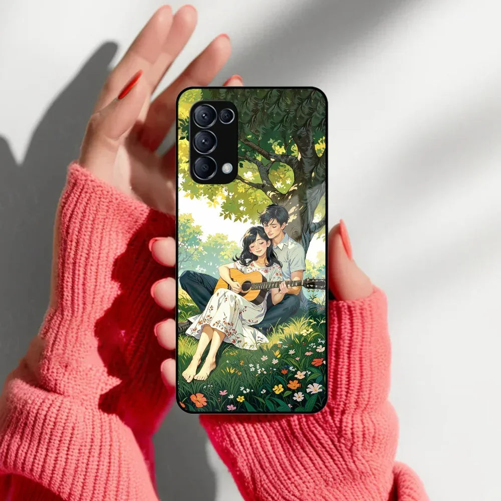 Strings of Love Glass Case Cover For Oppo - ShopOnCliQ