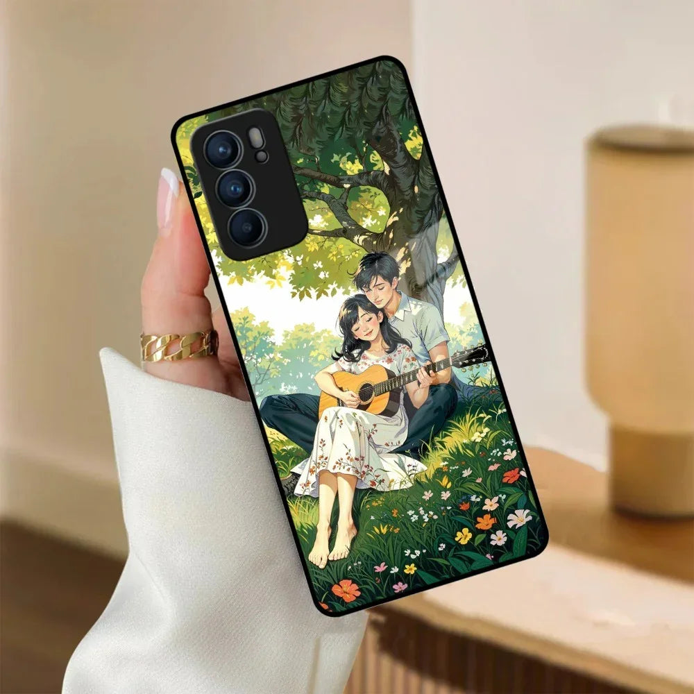 Strings of Love Glass Case Cover For Oppo - ShopOnCliQ